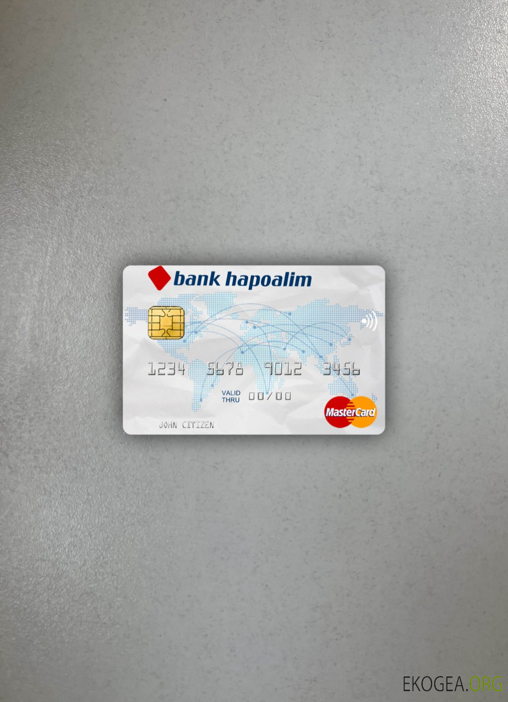 Banque d'Israël Hapoalim mastercard photolook recto